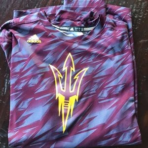 Adidas long sleeve athletic ASU shirt